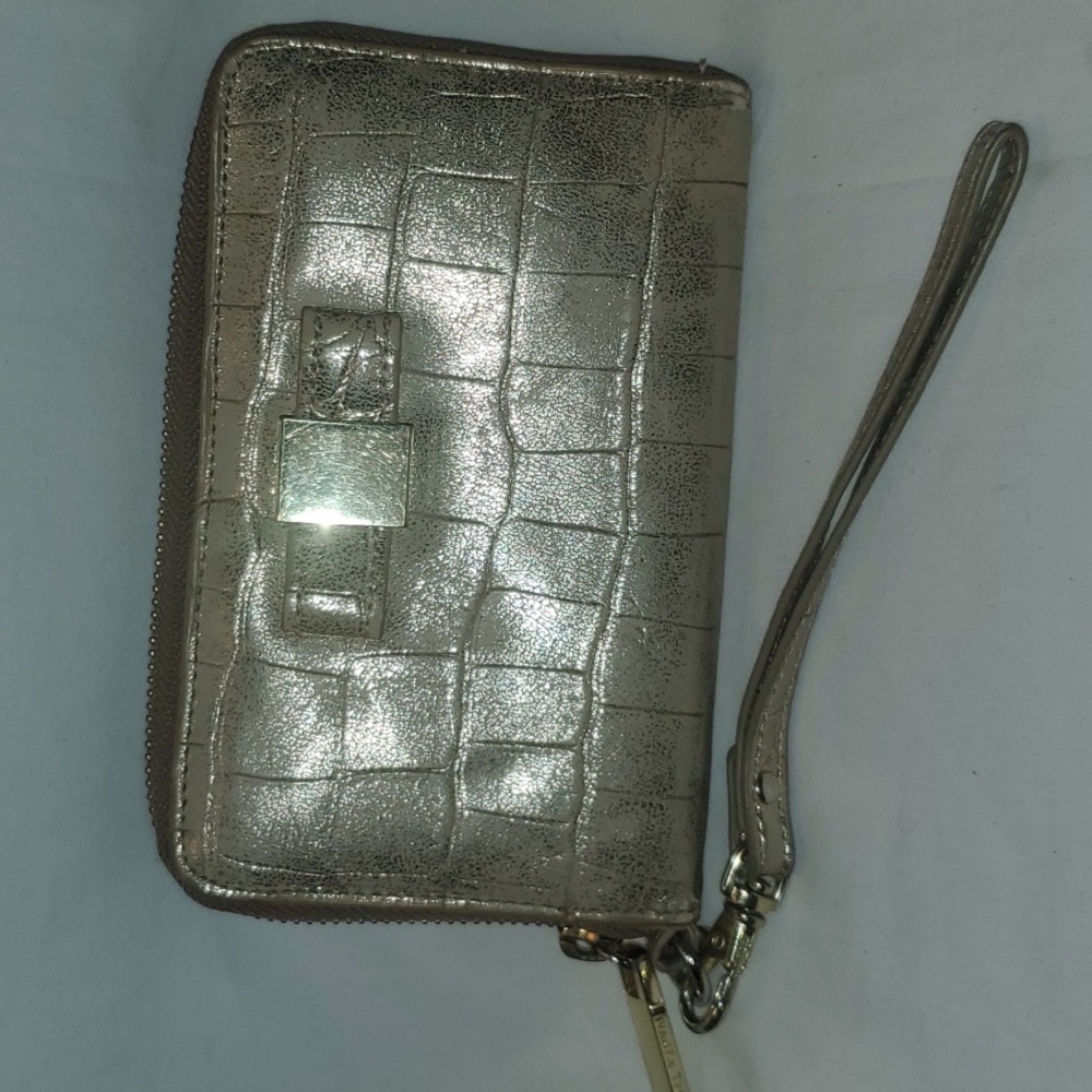 Ivanka Trump Gold leather wallet/wristlet